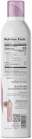 Mantova Extra Virgin Olive Oil Spray Garlic Flavored 8 oz. Spray Bottle - Manage Oil Amount - Great For Salads & Cooking