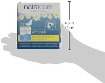 Natracare, Pads Ultra Super with Wings, 12 Count