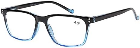 JOSCHOO 5 Pack Reading Glasses Men Women Spring Hinges Comfortable Glasses for Reading (5 Mix, 2.0)