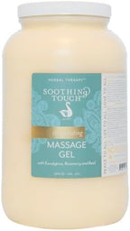 Soothing Touch Invigorating Massage Gel, Eucalyptus, Rosemary, Lemon, Basil, 128 Ounce