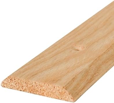 M-D Building Products 11908 2-1/2 in. x 3/8 in. x 36 in. Natural Hardwood Flat-Profile Threshold for Doorways