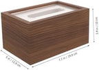 Walnut Wood Tissue Box Cover Rectangular Napkin Holder for Home 197x127x94MM Simple Design for Living Room Baby Wipe Storage Desktop Tissue Dispenser