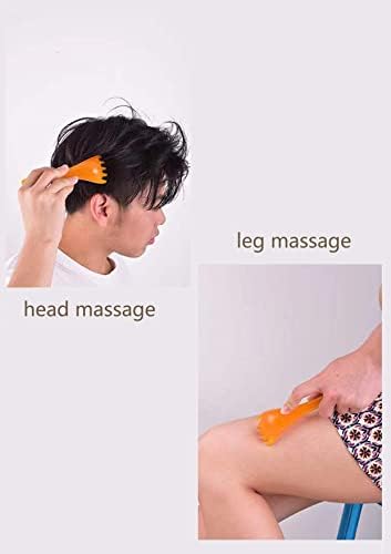 Scalp Massager Gua sha Back Massager Head Scratcher protable Hand held SPA Head Massager for deep Relaxation、Gifts for Mom and Dad, Can be Used on Every Part of The Body (Pink)