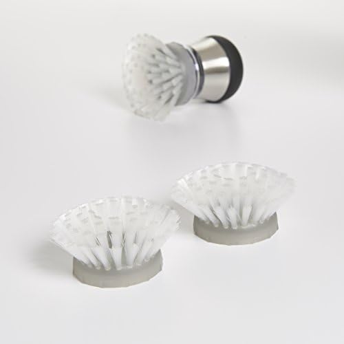OXO Steel Soap Dispensing Palm Brush Refills, 2-Pack