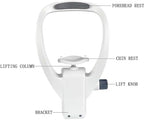 Chin Rest Forehead Support Optometry Accessories, Lifting Chin Bracket with Adjustment Knob,Rust-Proof Material, for Optical Shops, Vision Care Center