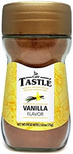 Tastlé Café Natural Flavored Instant Coffee, Vanilla & Hazelnut Variety Pack, 2.65 Oz, Pack of 2