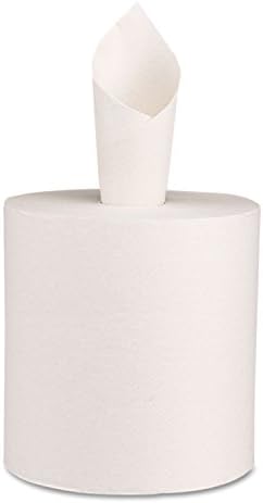 Genuine Joe GJO22700 Hard Wound Roll Towel, 800' Length x 7-8/9" Width, White (Case of 6)