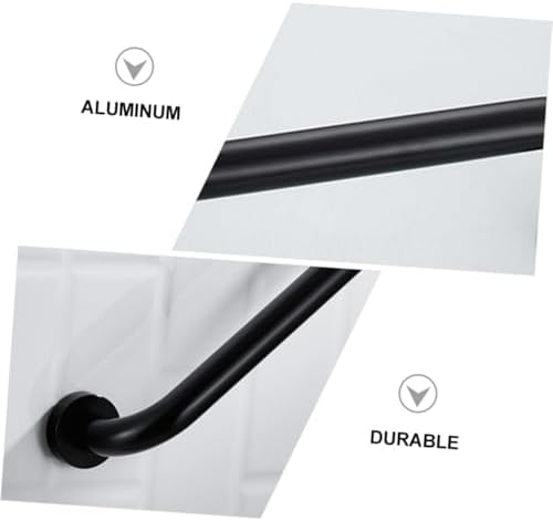 2pcs Bathroom Grab Bars Aluminum Handrails Wall-Mounted Safety Handles for Bathtubs Toilets Stairs Non-Slip Support for Elderly and Seniors
