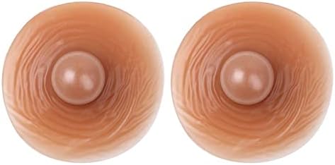 Self Adhesive Silicone Nipple Artificial Nipples Cover Lifelike Nipple For Crossdresser/Cosplay/Transgender - 1 Pair
