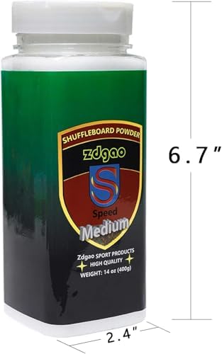 Shuffleboard Wax - Shuffleboard Sand 4 Pack with Mini Brush and Dustpan Set (4 x 14oz)