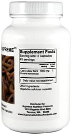 Supreme Nutrition Cat’s Claw Supreme, 90 Pure Cat’s Claw Bark Vegetarian Capsules