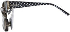 Eyekepper Spring Hinges Polka Dots Patterned Temples Rectangular Reading Sunglasses Sunshine Readers +2.25