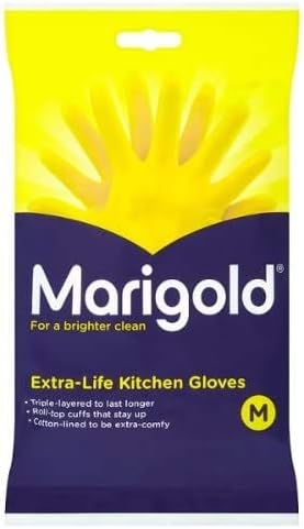 Marigolds 2 x Extra Life Kitchen Gloves Medium 2 Pairs