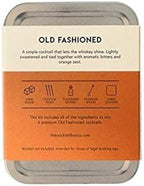 The Cocktail Box Co. Old Fashioned Cocktail Kit - Compact Plane Cocktail Kit for Travel - Includes Bitters & Old Fashioned Cubes - Standard Packaging
