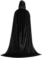 Adults Witch Sarah Hooded Cloak Cape Winiifred Sisters Halloween Cosplay Costume Velvet Robe