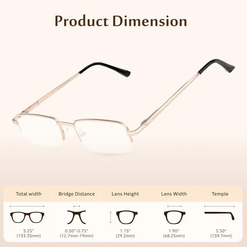 TruVision Readers 9509 Reading Glasses 1/3 PK, Men and Women +1.00-4.00