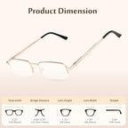 TruVision Readers 9509 Reading Glasses 1/3 PK, Men and Women +1.00-4.00