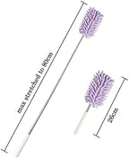 CANDeal 1PCS Microfiber Duster for Cleaning, Washable Extendable Cobweb Dusters with Telescoping Extension Pole, Bendable Head for Car, Window, Furniture, Office