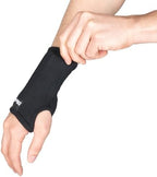 MUELLER Sports Medicine Ergo Wrist Rest with Cushion Support for Carpal Tunnel and Arthritis, Ergonomic Wrist Brace Sleeve, Reversible for Left or Right Hand, One Size Fits Most, Black