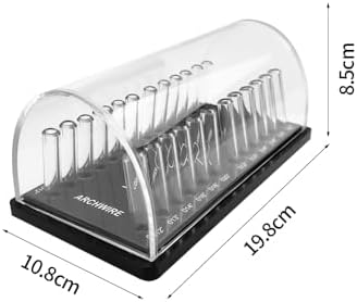 Dental Acrylic Archwire Organizer, YOUYA DENTAL Multi-functional Orthodontic Arch Wire Box Dental Resin Shelf Placement with Lid for Dental Clinic Arrange and Store Orthodontic Arch Wires Use (Round)