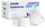 Paper Medical Tape 10 Rolls - 1" x 10 Yards Latex-Free & Hypoallergenic Soft Paper Surgical Tape, Applicable to Surgical Tape for Skin, Dressings, Wound First Aid Tape