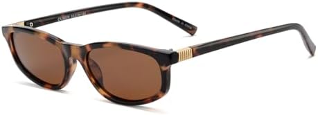 OUWEN Trendy Rectangle Polarized Sunglasses Womens Mens, Retro Designer Small Sun Glasses OW2501