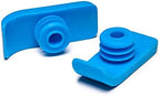 Lumex Walker Glide Skis - Medical Supplies, Rubber Feet for 1" Walkers, 1 Pair, Pack of 2, Blue, 603210B