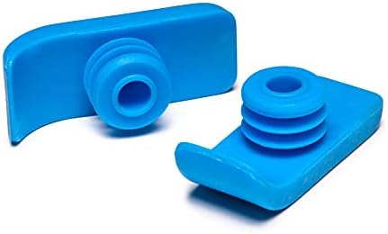 Lumex Walker Glide Skis - Medical Supplies, Rubber Feet for 1" Walkers, 1 Pair, Pack of 2, Blue, 603210B