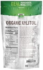 NOW Foods, Organic Xylitol, Pure with No Added Ingredients, Keto-Friendly, Low Glycemic Impact, Low Calorie, 1-Pound