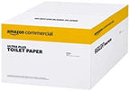 AmazonCommercial 2-Ply Ultra Plus Toilet Paper, Bath Tissue, Soft and Strong, Septic Safe, Unscented, 400 Sheets per Roll, 80 Individually Wrapped Rolls for Business Use
