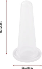 4Pcs Transparent Massage Cupping Set Silicone Mini Facial Cups Face Massager Helper Skin Care Neck Back Eyes Massaging Cup Safe to Use, Don't Worry About Burns Health Care Products