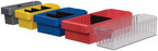 Akro-Mils 31168 AkroDrawer Stackable Plastic Storage Drawer Storage Bin, (17-5/8-Inch x 5-9/16-Inch x 4-5/8-Inch), Blue, (6-Pack)