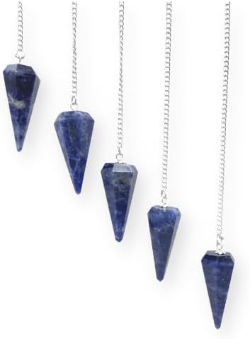 Wholesale Gem Shop Natural Gemstone Crystal Faceted Pendulum