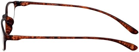 Calabria 718 Flexie Oval Reading Glasses Men/Women Bendable Single Power Readers Flexible Lightweight Durable TR-90 Frame