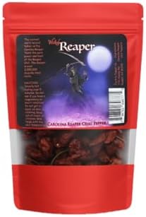 Wicked Reaper Carolina Reaper Chili Peppers, Whole Dried, 10 + 2 Free