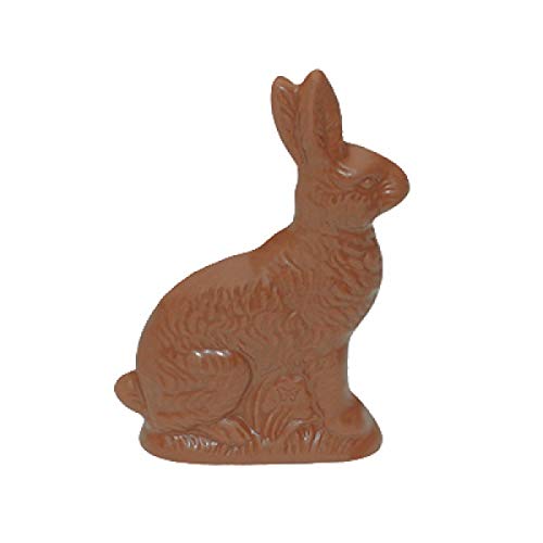Anthony Thomas, Solid Milk Chocolate Rabbit, Sitting Bunny Covered in Signature Milk Chocolate, Solid Chocolate Molds for Easter, Ohio Chocolates (6 oz)