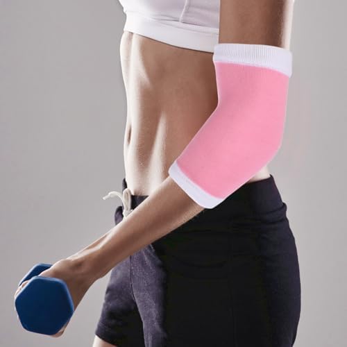 Healifty Elbow Moisturizing Sleeve Pair Breathable Gel Covers for Dry Skin Relief Comfortable Stretchy Elbow Protector Supports for Skin Care