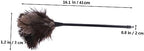Cabilock 2pcs Ostrich Duster Cleaning Tool Wooden Handle for Efficient Dust Removal Home Office Kitchen Lightweight Hard Reach Areas