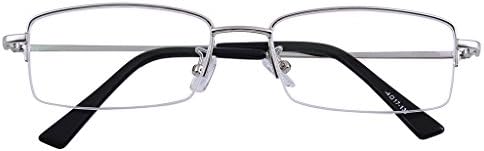 Readers Half Rim Mens Womens Reading Glasses (+0.50 to +6.00 Strengths)