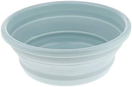 Foldable Washbasin, Washbasin, Portable, Retractable Water Tank,Perfect for Camping, Travel, Picnic, Hiking, Bleu 3, 29cm