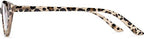 Readers The Brit Cat Eye Reading Glasses, Full Frame for Women +2.00 Brown Leopard (1 Microfiber Cleaning Pouch Included)