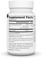 Source Naturals N-Acetyl L-Tyrosine Dietary Supplement, 300 mg - 60 Tablets