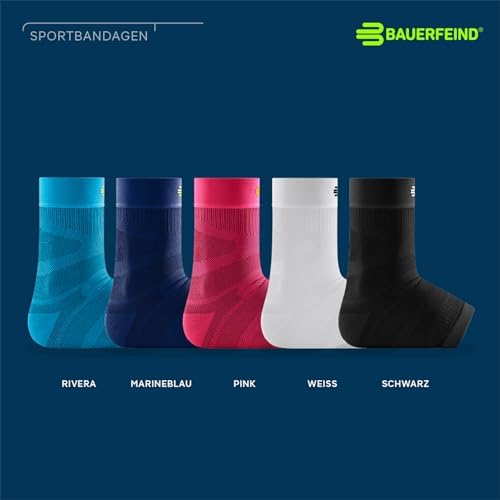 Bauerfeind Sports Compression Ankle Support, Pink, Large