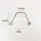 1 Pair Eyeglass Nose Pads Arm Replacement Metal Pad Piece Holder Bridge Plug-in Stainless Steel Screwdriver Glasses Repair Kit