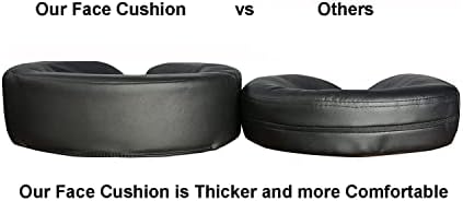 Therapist’s Choice Universal Headrest Face Cushion Face Pillow for Massage Table and Massage Chair (Black), 13 x 13 x 4 Inch