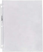 Amazon Basics Sheet Protectors for 3 Ring Binder, Heavyweight, Acid-Free, Clear Plastic Sleeves, Letter Size, 8.5 x 11 Inch, 100-Pack