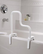 Moen Home Care Multi-Grip Tub Safety Bar – Glacier White, Secure Bathroom Grab Bar for Bathtub Stability, DN7005