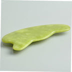 Gatuida 2pcs Gua Sha Tool Matching Board Acupuncture Massage for Body Facial Eye Scraping Board Long-Term Xiuyan Jade Use