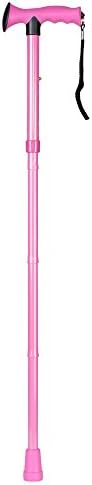 Overmold Ergonomic Folding Walking Cane (Light Pink) by HARVY