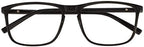 OCCI CHIARI Reading Glasses Men's Rectangle Reader Durable Spring Hinge 1.0 1.25 1.5 1.75 2.0 2.25 2.5 2.75 3.0 3.5(Black 200)